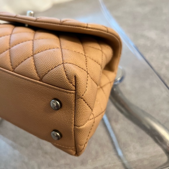 Chanel Coco Handle Small Caviar in Caramel with Rustic Hardware - Picture 13 of 16